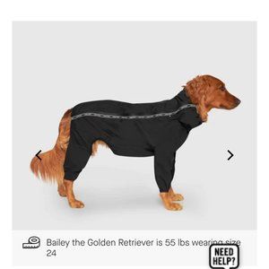 Canada Pooch Slush Suit Size 24 Black/Grey Fantastic condition!!